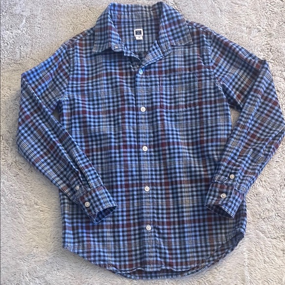 Janie and Jack Other - Janie and Jack Boys Blue Plaid Shirt SZ 8 100% cotton